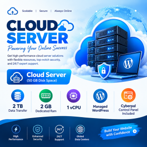 Cloud server (50 GB Disk Space)
